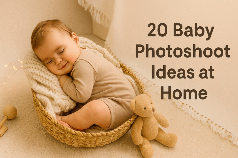 20 Creative Baby Photoshoot Ideas at Home